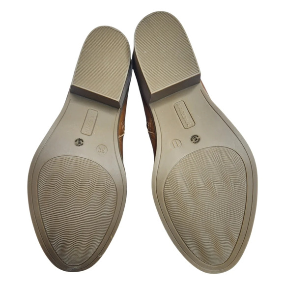 Arizona Jeans Co Camino Cognac Stacked Heel Booties Womens 11M - Picture 7 of 9